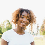womens short curly ringlets hairstyle