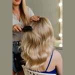 womens soft wavy medium length blonde hair