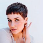 brunette pixie cut hairstyle