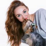 womens long wavy layered hairstyle brown hair