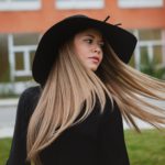 women's long straight blonde hair