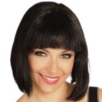 womens short blunt bob cut with straight bangs