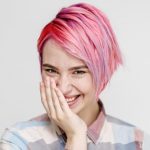 womens-short-straight-razor-bob-cut-pink-color hair
