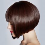 women's straight short concave bob haircut