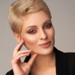 women's short blonde classic pixie-cut