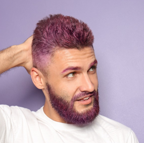 mens purple hair