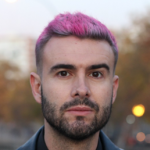 mens short pink hair