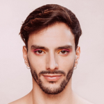 mens burgundy short hair