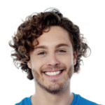 Side Swept Curly Hair For Men