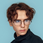 Curly Hair Curtain Bangs For Men