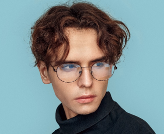 Curly Hair Curtain Bangs For Men