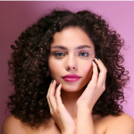 womens shoulder length curly bob