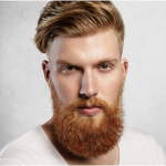 Wavy Hair Angular Fringe For Men