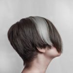 womens pixie cut with a highlight