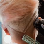 womnes pixie cut with a shaved nape