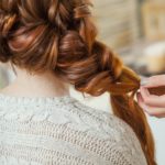 womens long braids hairstyle brown hair
