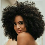 long curly tight ringlets afro hairstyle