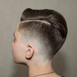 Men’s Burst Fade Side Part Hairstyle