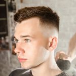 Men’s Short Mohawk Tapered Fade Hairstyle